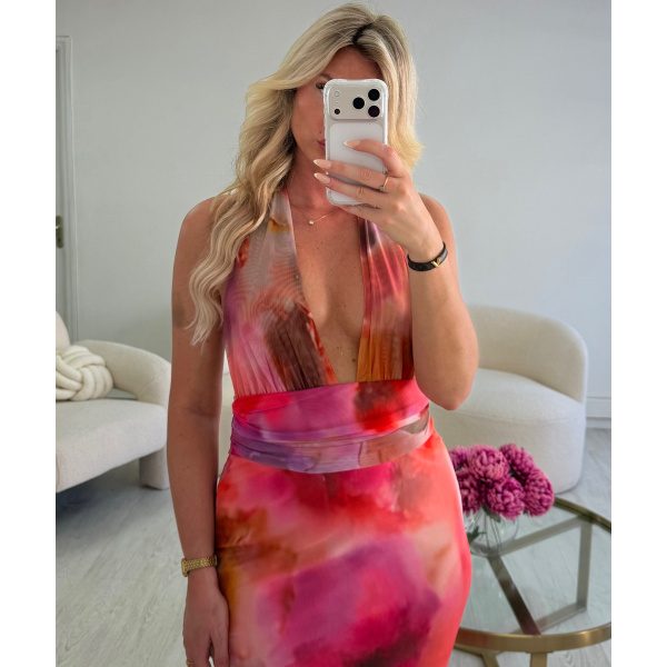 Robe longue pep's rose DRESS DESIREE