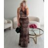 Ensemble jupe longue léopard - DRESS DESIREE