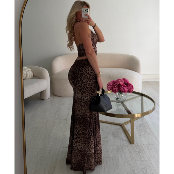 Ensemble jupe longue léopard - DRESS DESIREE
