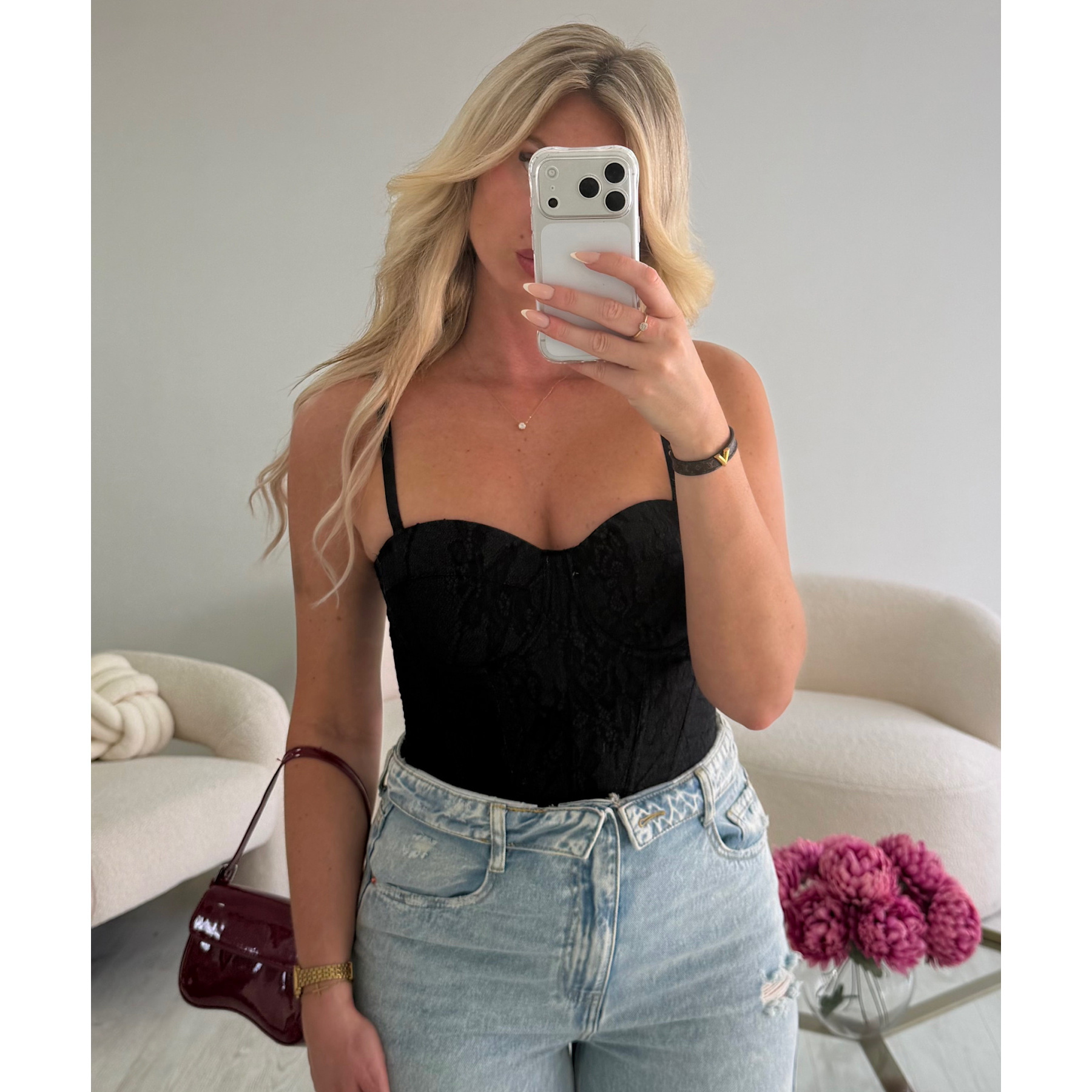 Bustier dentelle noir - DRESS DESIREE