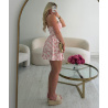 Robe courte fleurie rose -  DRESS DESIREE