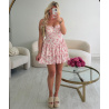 Robe courte fleurie rose -  DRESS DESIREE