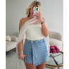 Top bustier voile blanc - DRESS DESIREE