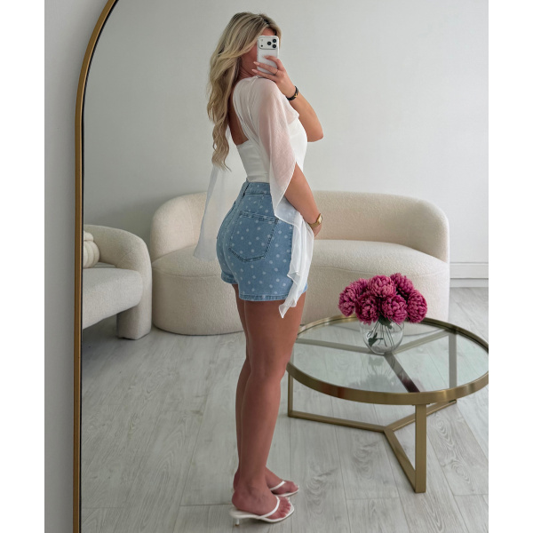 White voile bustier top - DRESS DESIREE