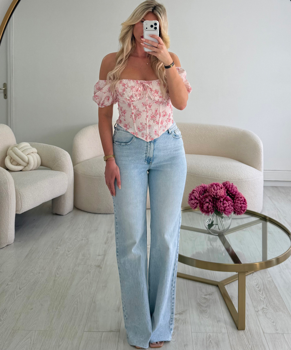 Jeans extra long bleu clair - DRESS DESIREE
