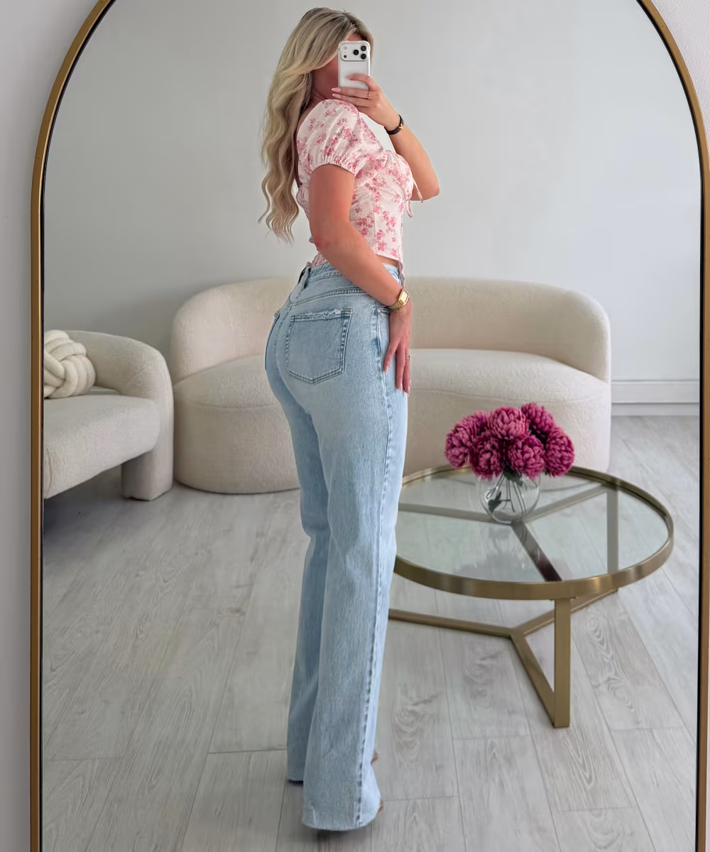 Jeans Tall bleu clair