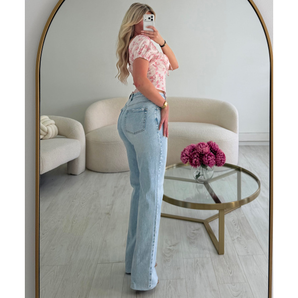 Jeans extra long bleu clair - DRESS DESIREE