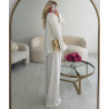 Pantalon lin blanc tall- DRESS DESIREE