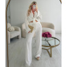 Pantalon lin blanc tall- DRESS DESIREE