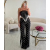 casual polka dot striped trousers