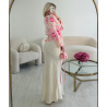 Gilet crochet rose/bleu - DRESS DESIREE