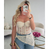 Jeans extra long foulard crochet - DRESS DESIREE
