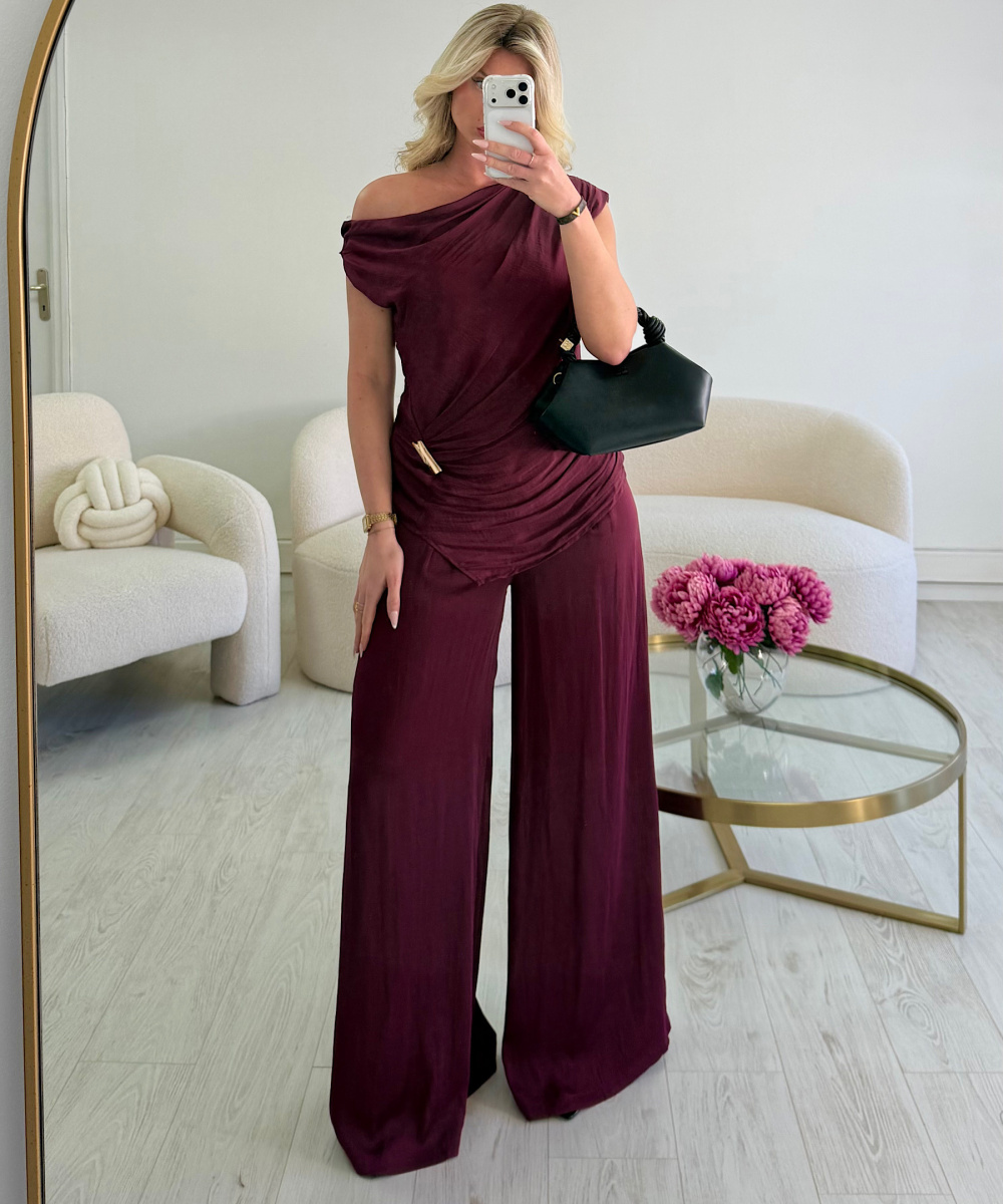 Ensemble pantalon fluide plum - DRESS DESIREE