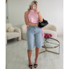 Blue denim Bermuda shorts - DRESS DESIREE