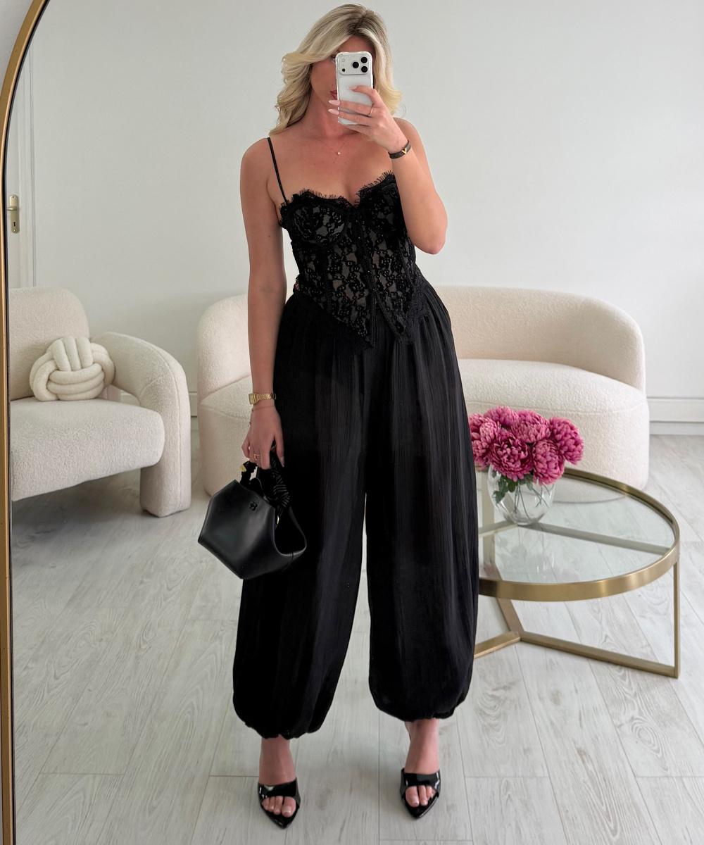 Pantalon ballon noir - DRESS DESIREE