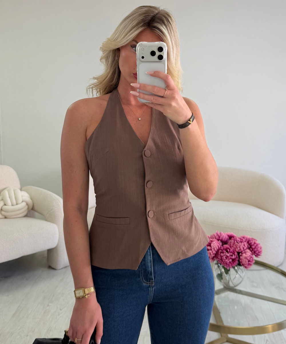 Top lin dos nu choco - DRESS DESIREE