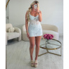 Ensemble jupe flowers bleue - DRESS DESIREE