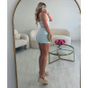 Ensemble jupe flowers bleue - DRESS DESIREE
