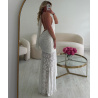 Robe blanche ajourée flowers - DRESS DESIREE