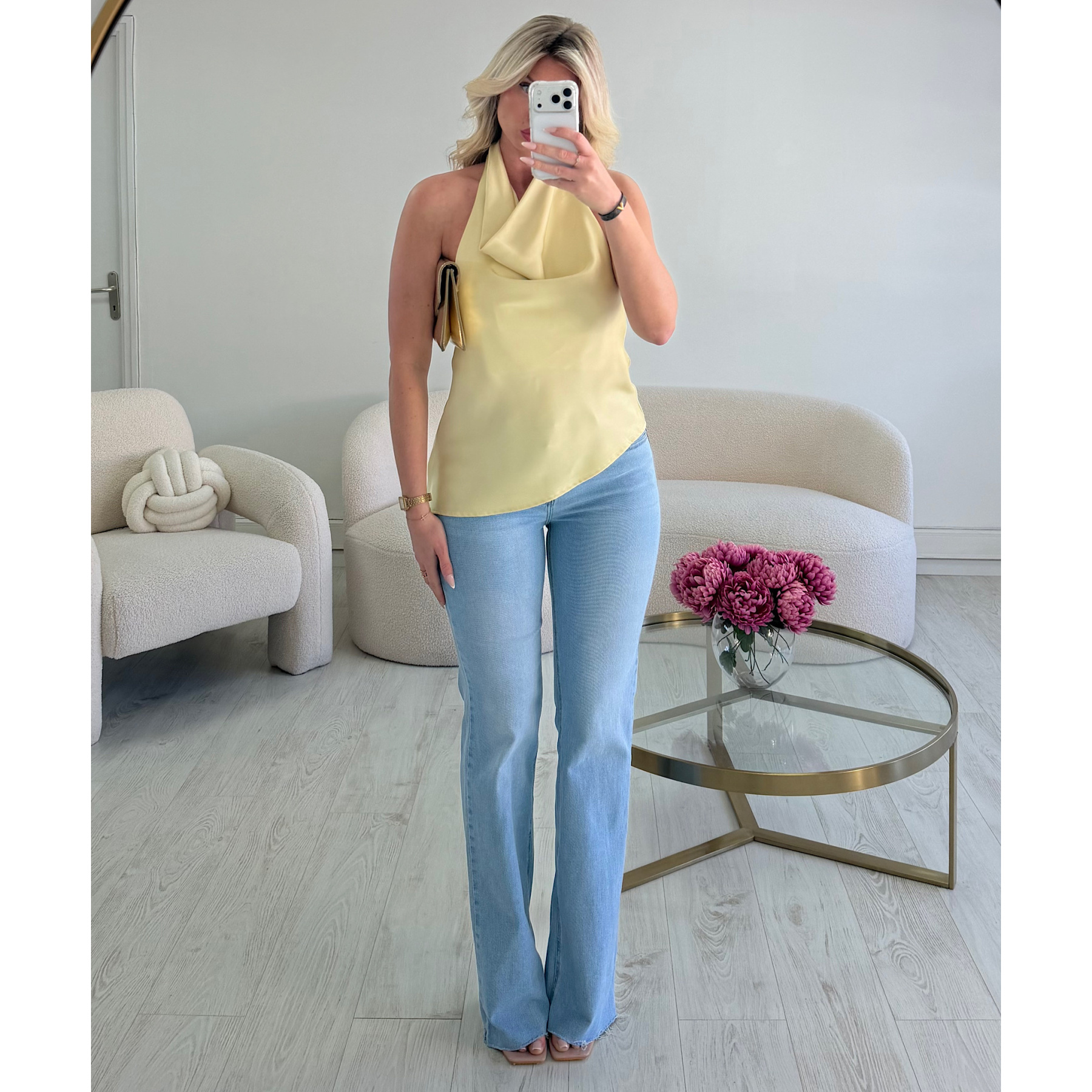 Jeans extra long bleu clair - DRESS DESIREE