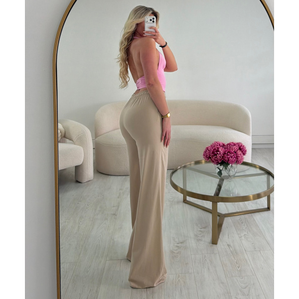 Tall beige linen pants