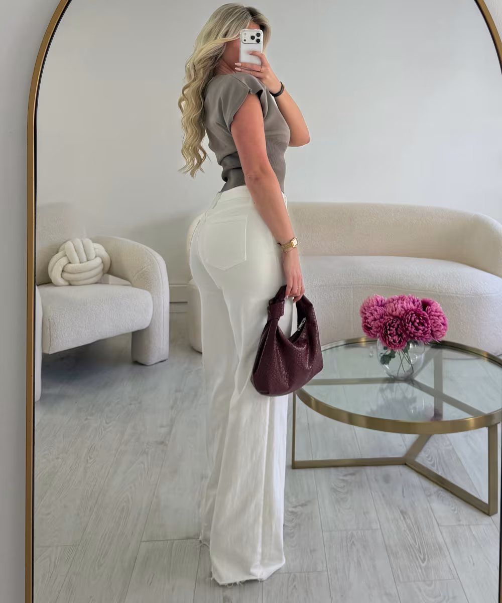 Jeans Tall blanc