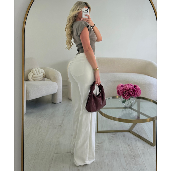 Jeans extra extra long blanc - DRESS DESIREE