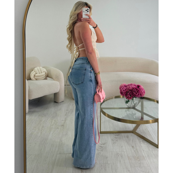 Jeans tressé bleu - DRESS DESIREE