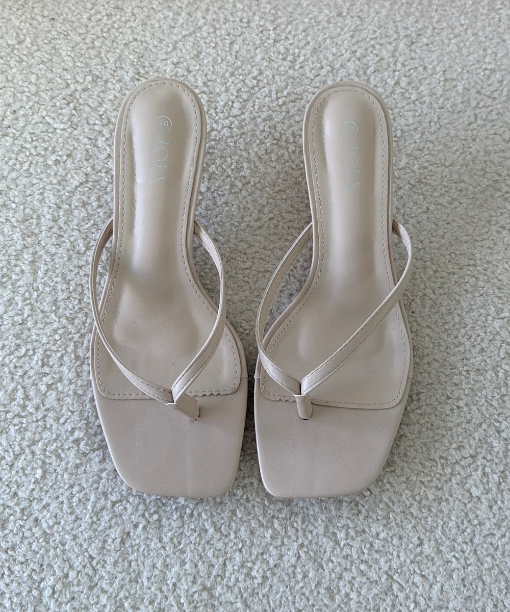Sandales talons beige DRESS DESIREE