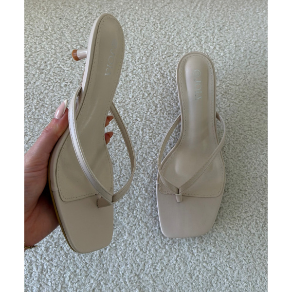 Sandales talons beige DRESS DESIREE