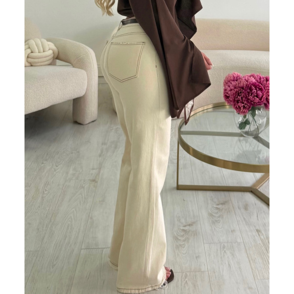 Extra-long vanilla jeans - DRESS DESIREE