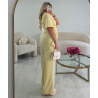 Light yellow tailored trousers - DRESS DESIREE