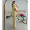 Light yellow tailored trousers - DRESS DESIREE