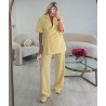 Light yellow tailored trousers - DRESS DESIREE