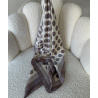 Taupe polka scarf - DRESS DESIREE