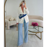 Foulard motifs bleus - DRESS DESIREE