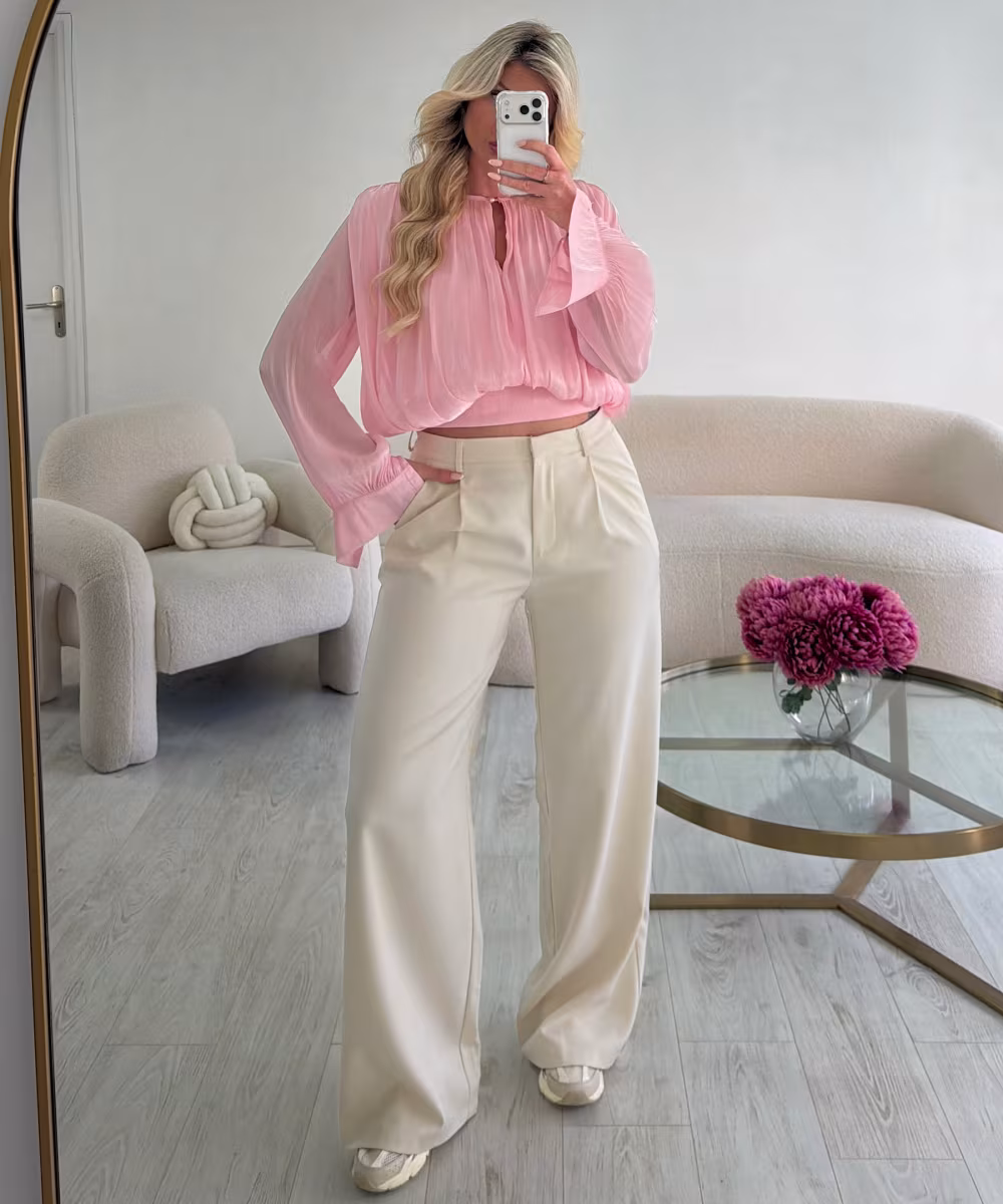 Blouse irisé brillante rose - DRESS DESIREE