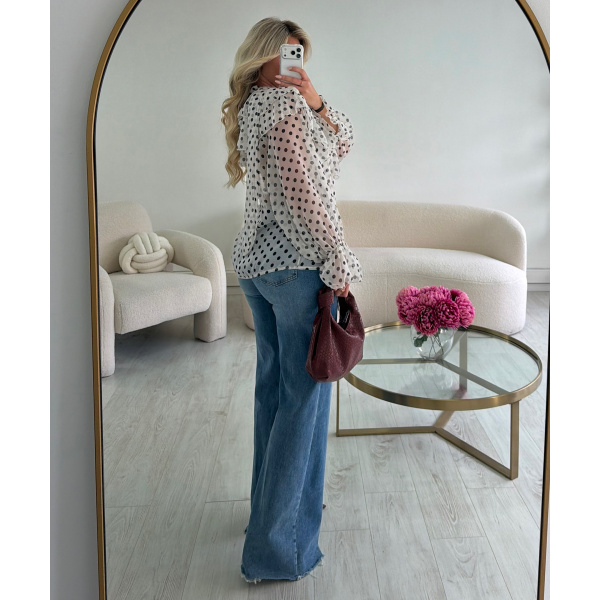 Chemise mousseline pois - DRESS DESIREE