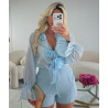 Short doublé bleu couture- DRESS DESIREE