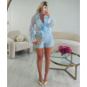 Short doublé bleu couture- DRESS DESIREE