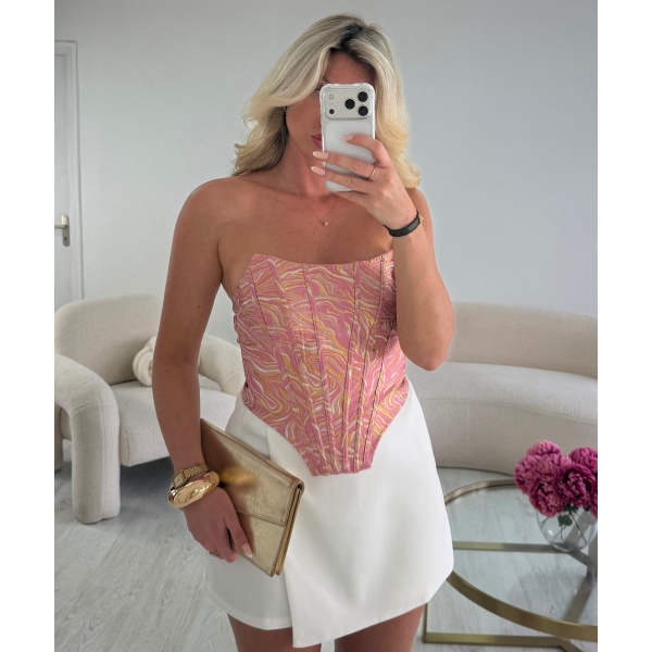 Top corset rose doré - DRESS DESIREE