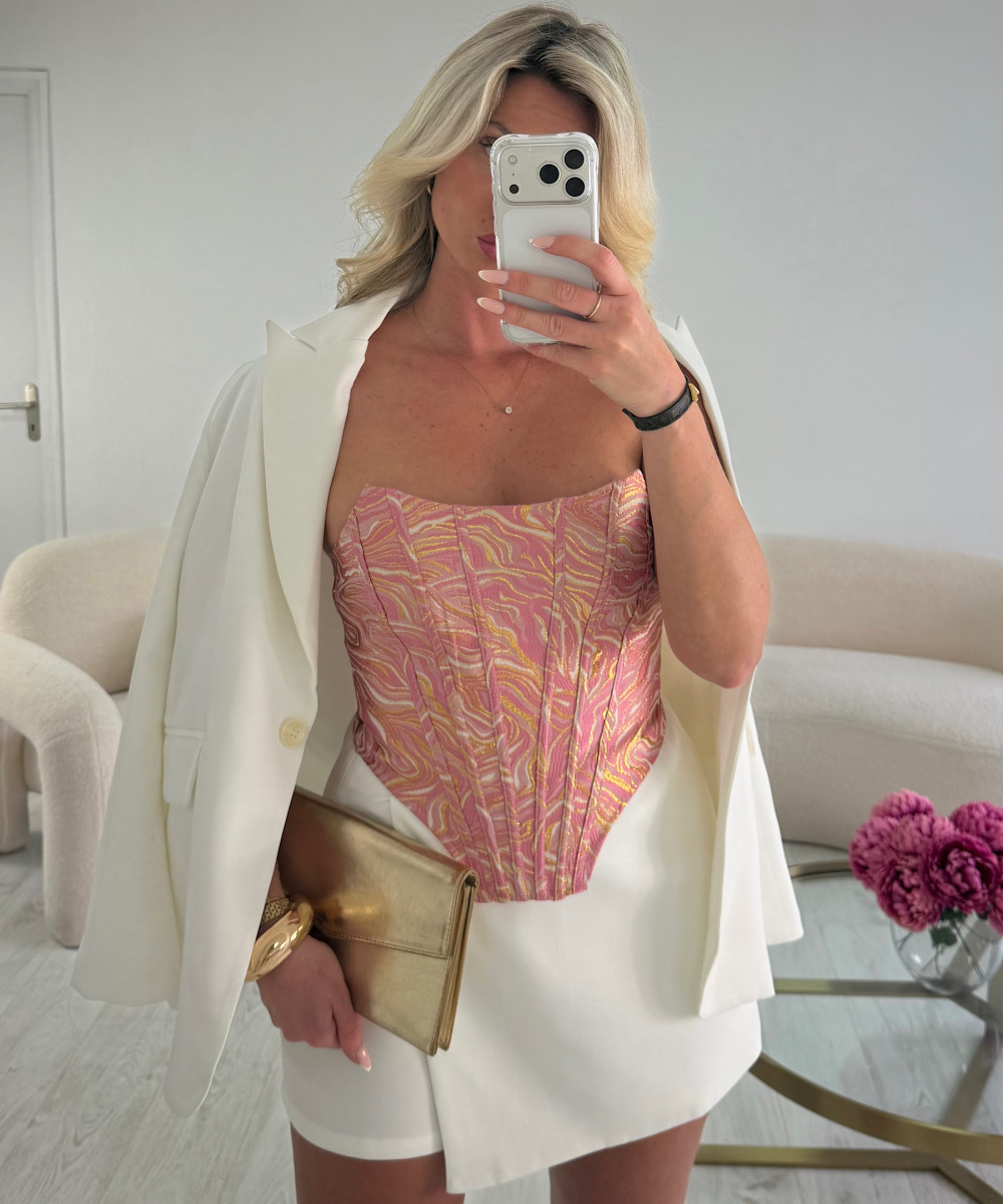 Top corset rose doré - DRESS DESIREE