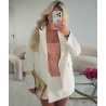 Thick white blazer - DRESS DESIREE