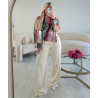 Pantalon large extra long crème - DRESS DESIREE