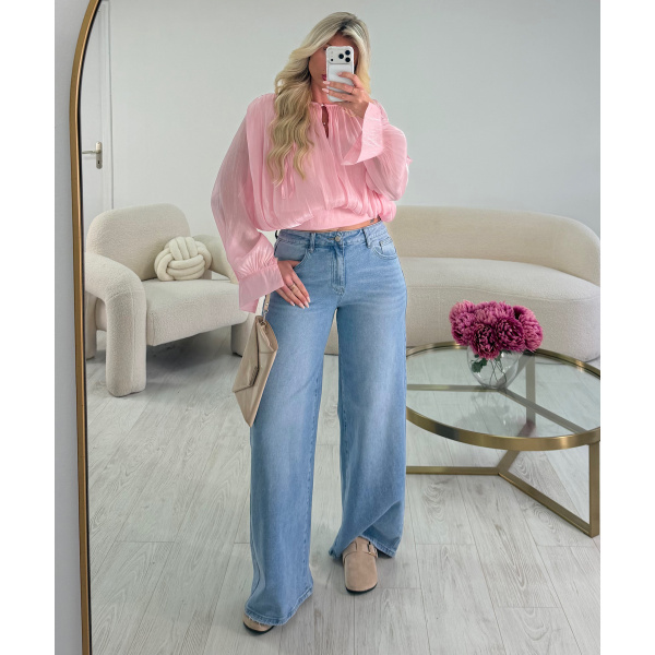 Blouse irisé brillante rose - DRESS DESIREE