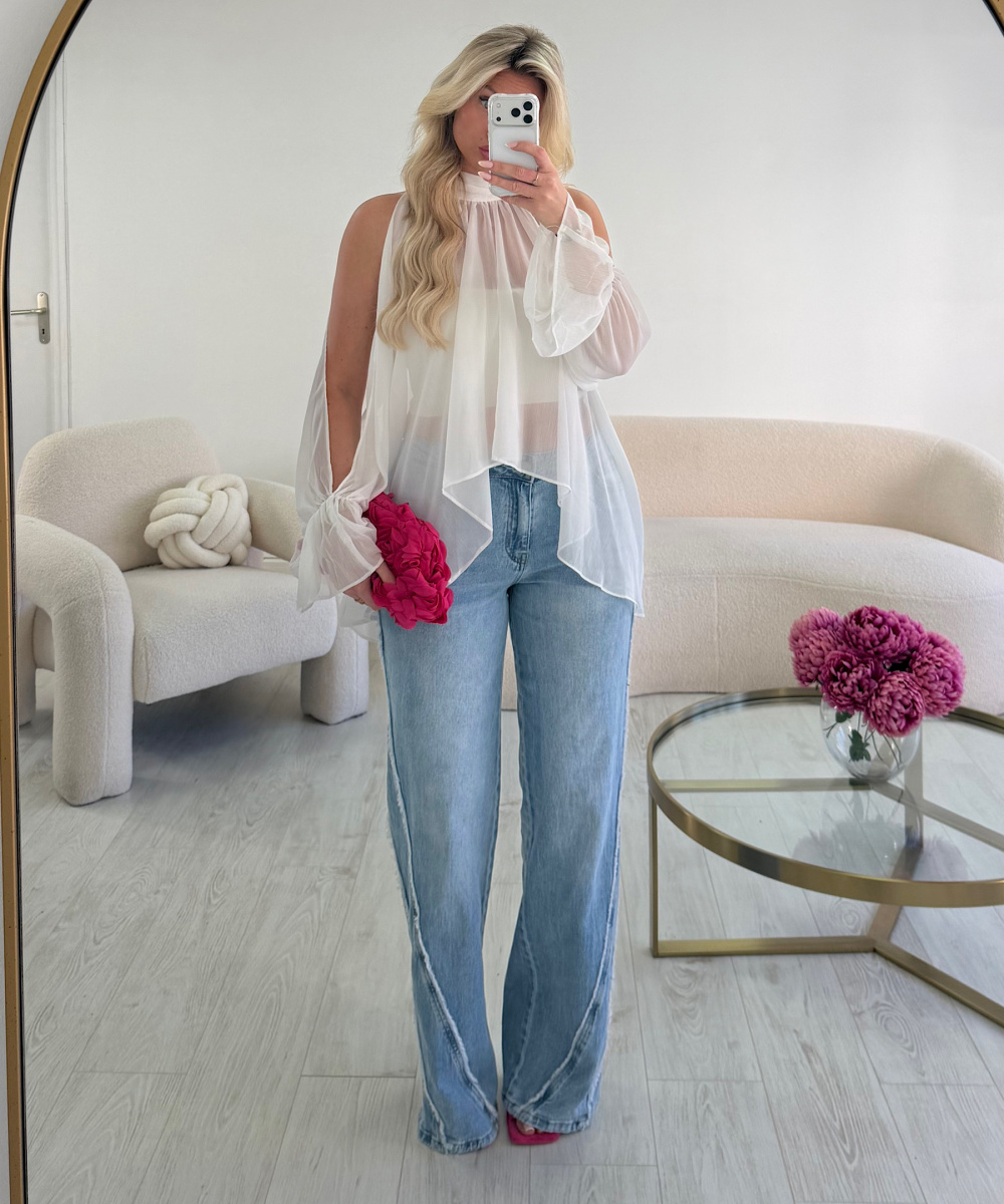 Jeans double couture bleu - DRESS DESIREE