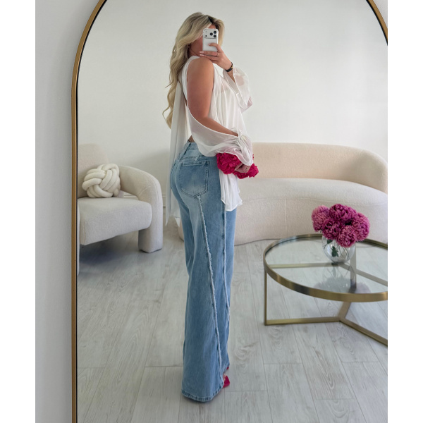 Jeans double couture bleu - DRESS DESIREE