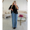 Jeans standrad zig zag clouté - DRESS DESIREE