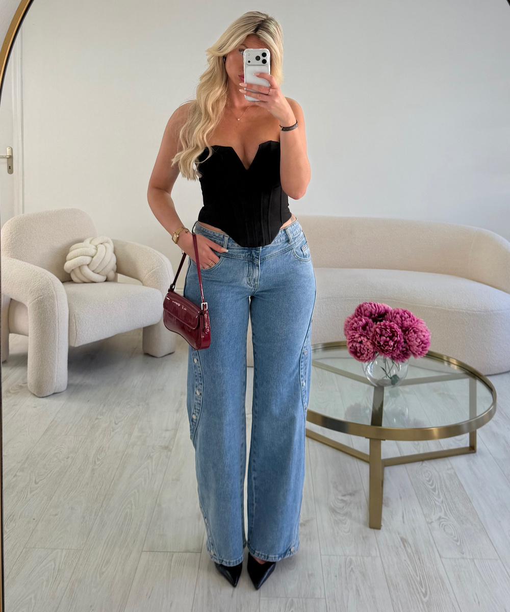 Standard zigzag studded jeans - DRESS DESIREE