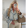 Trench court denim bleu - DRESS DESIREE